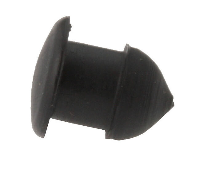  Schwarzer Verschluss aus Gummi für den Kettenkasten bei Simson S50, S51 und Schwalbe KR51 - 2