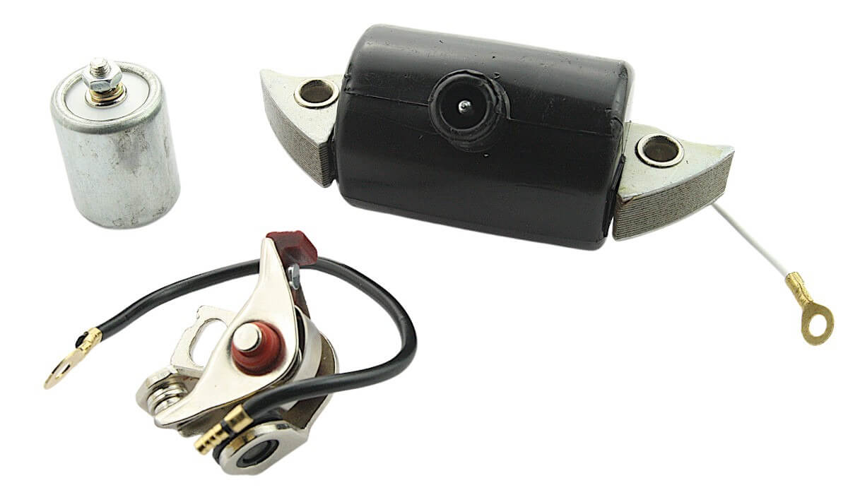 Zündspule Unterbrecher Kondensator für Lichtmaschine Typ Bosch 6V