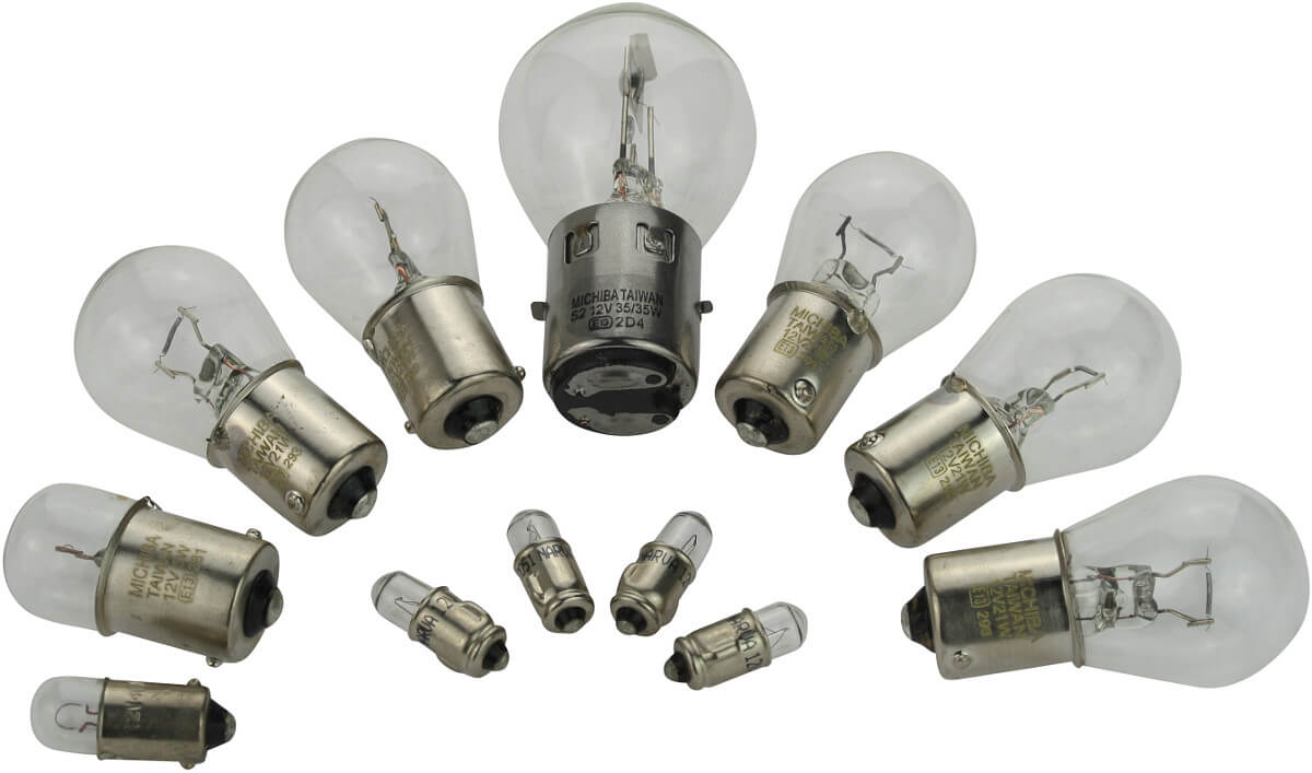 Glühbirnen Lampen Set E-Zeichen für Simson SR50 SR80 Roller komplett 35 35 Watt 12V